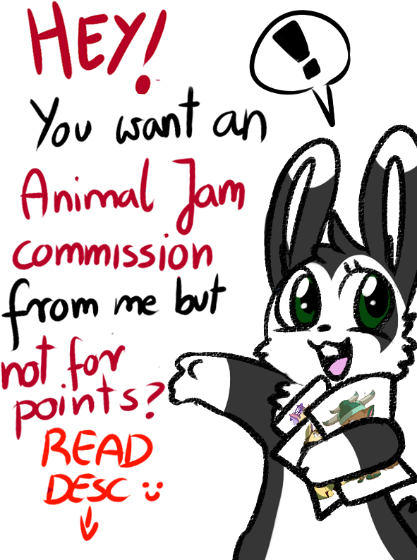 Animal Jam Item Commissions [on Hold] By Bunniesonice - Animal Jam Bunny Drawing (600x800)