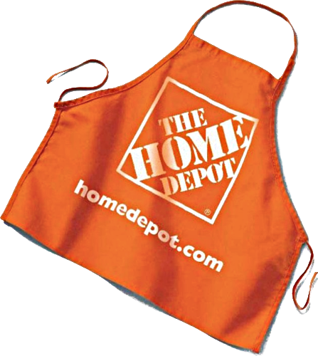 Home Depot Apron - Home Depot Orange Apron (447x500)