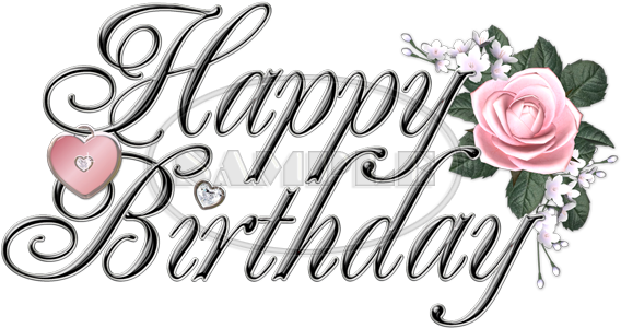Silver Birthday Cliparts - Mother Happy Birthday, Vines On White Background Card (600x360)