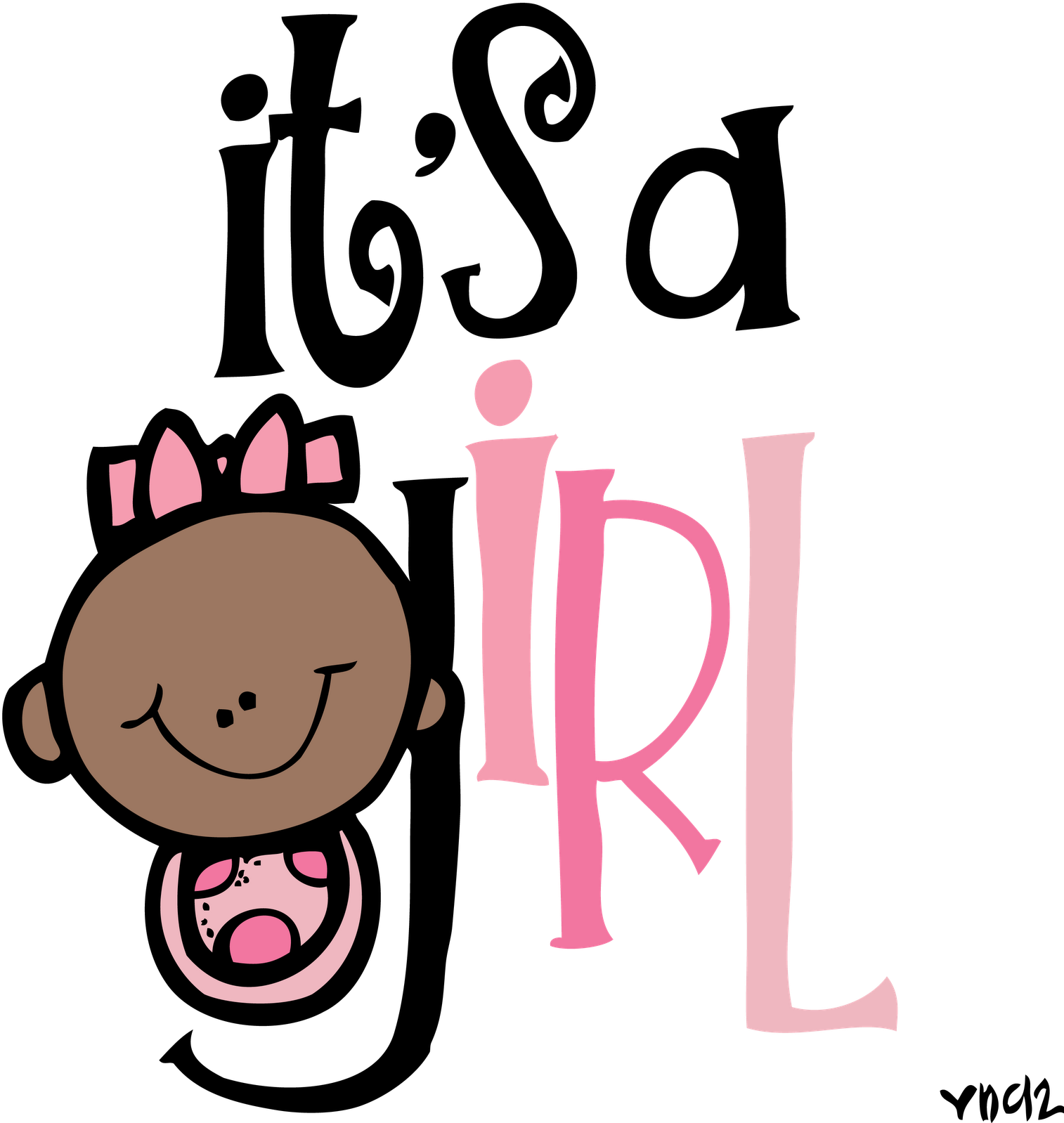 It - Girl Baby Announcement Images Hd (1534x1600)