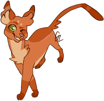 # - 20 Firestar - Gekkozilla Warrior Cats (500x491)
