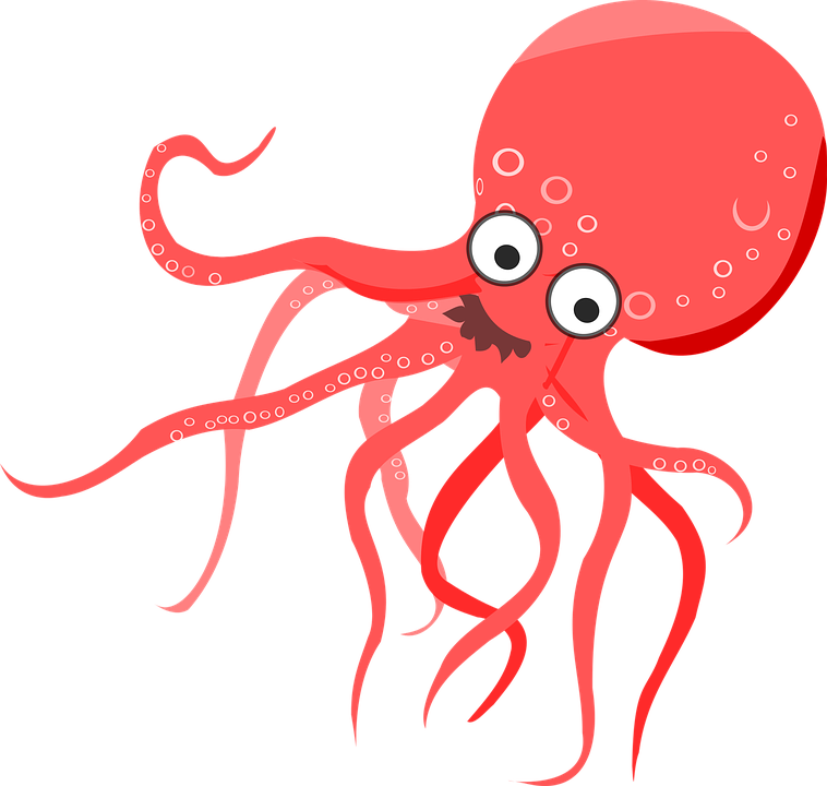 Cuttlefish Cliparts 14, - Octopus Clipart (758x720)