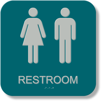 Unisex Restroom Sign Access48 - Bathroom Sign For Transgender (500x500)