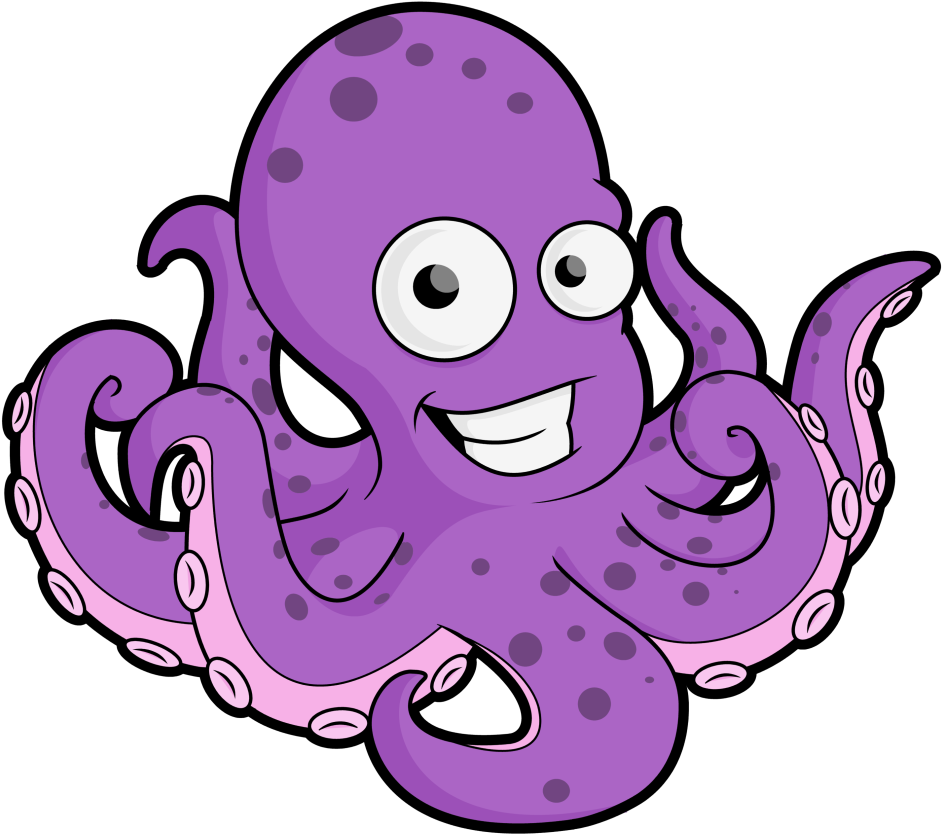 Cartoon Octopus Clipart Kid - Cartoon Octopus Clipart (1024x1024)