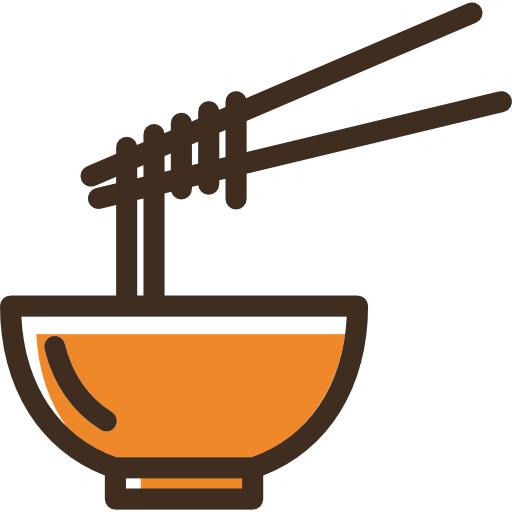 Noodles - Bowl Of Noodles Logo (512x512)