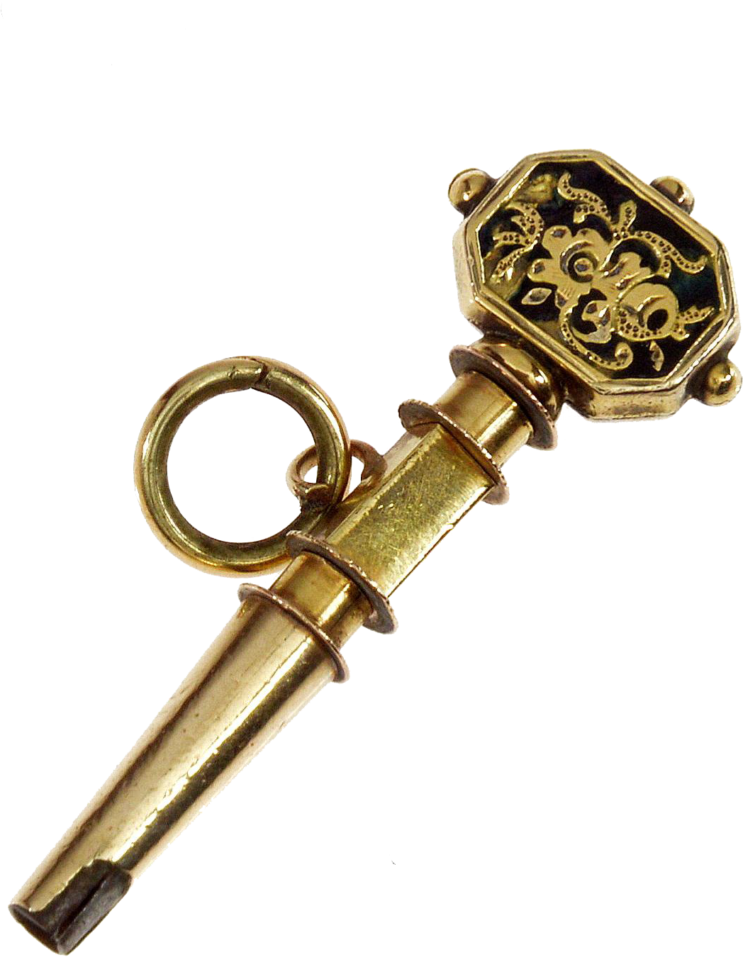 Antique Georgian 14k Yellow Gold Black Enamel Watch - Colored Gold (1349x1349)