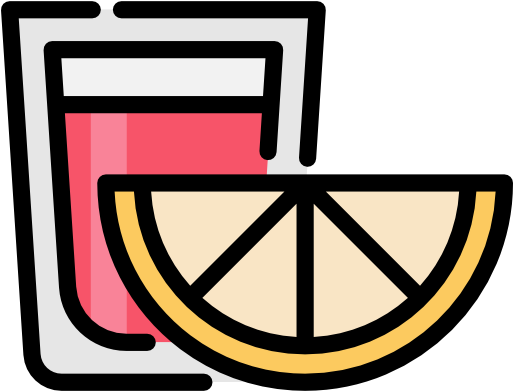 Tequila Free Icon - Orange Slice Icon (512x512)