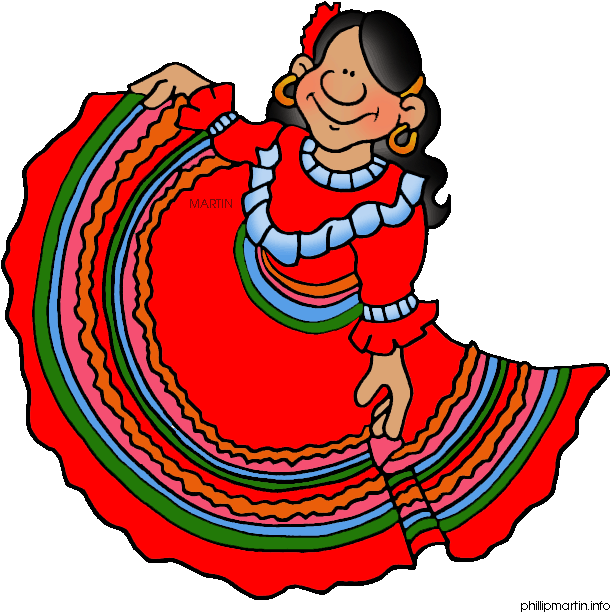 Mexican Fiesta Clip Art Free - Spanish Girl Clip Art (648x623)