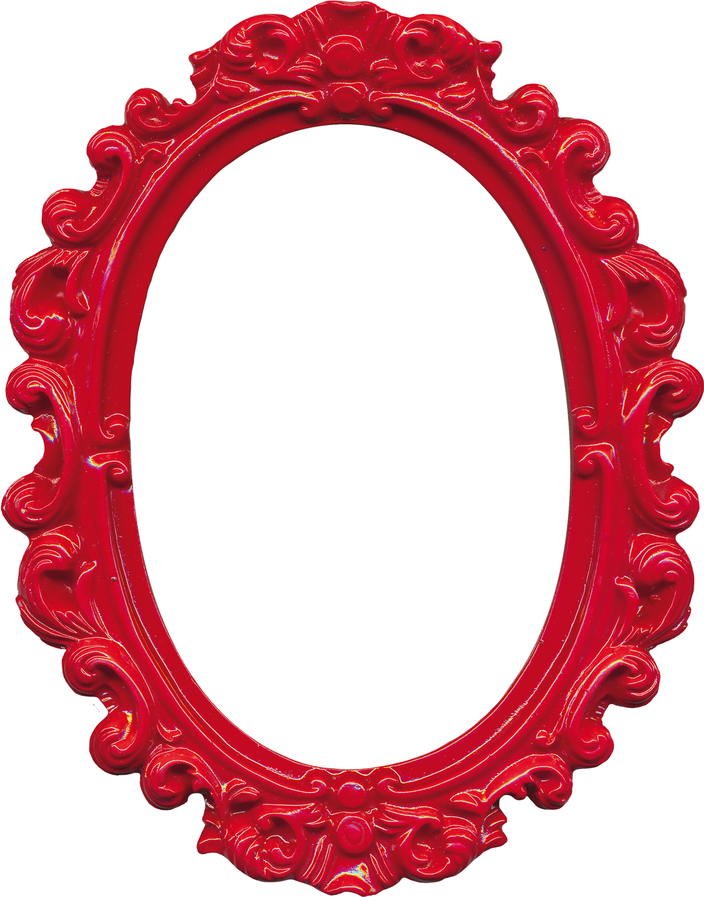 Picture Frame Oval Film Frame Clip Art - Marco Ovalo Png Rojo (1396x1775)