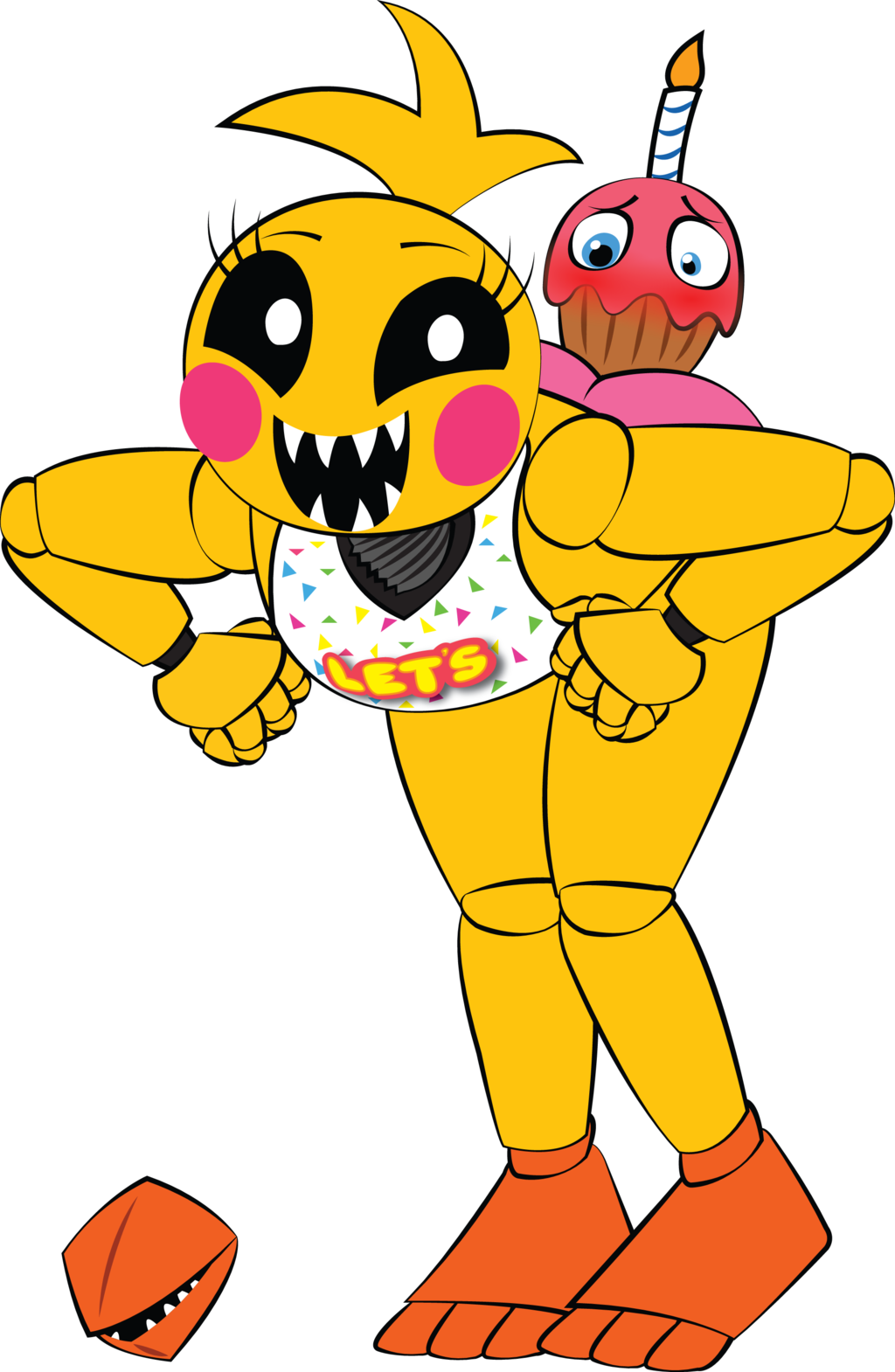 Five Nights At Freddy's 2 Five Nights At Freddy's 3 - Fnaf Toy Chica Booty (1024x1570)