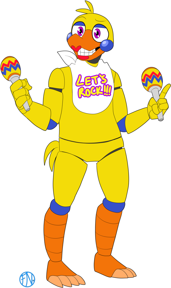 Five Nights At Freddy's - Rockstar Chica Fnaf 6 (691x1157)