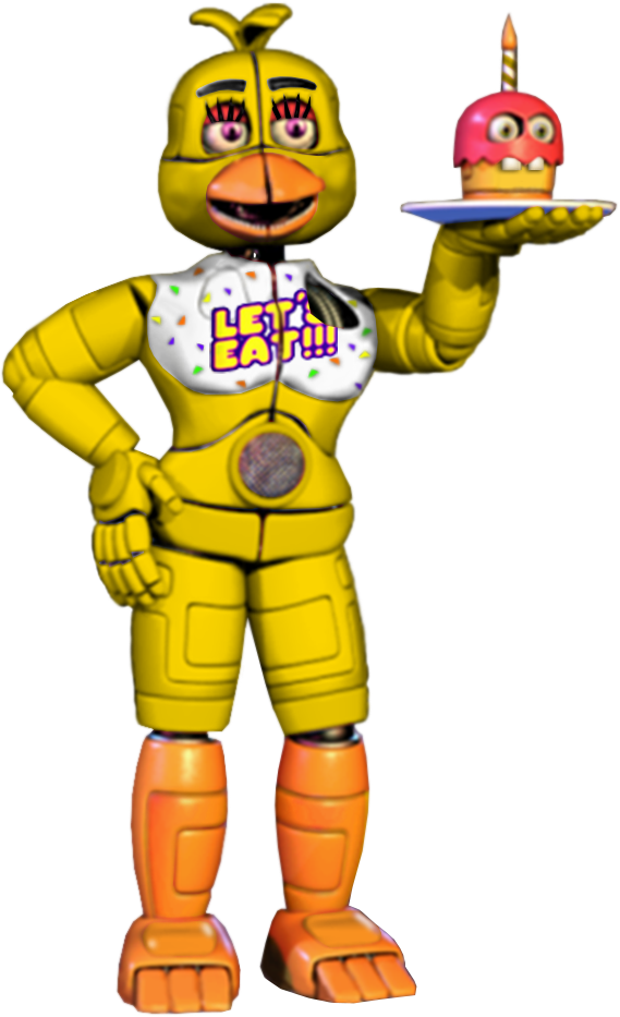 Freddy Fazbear's Pizzeria Simulator Five Nights At - Fnaf Pizzeria Simulator Funtime Chica (569x933)