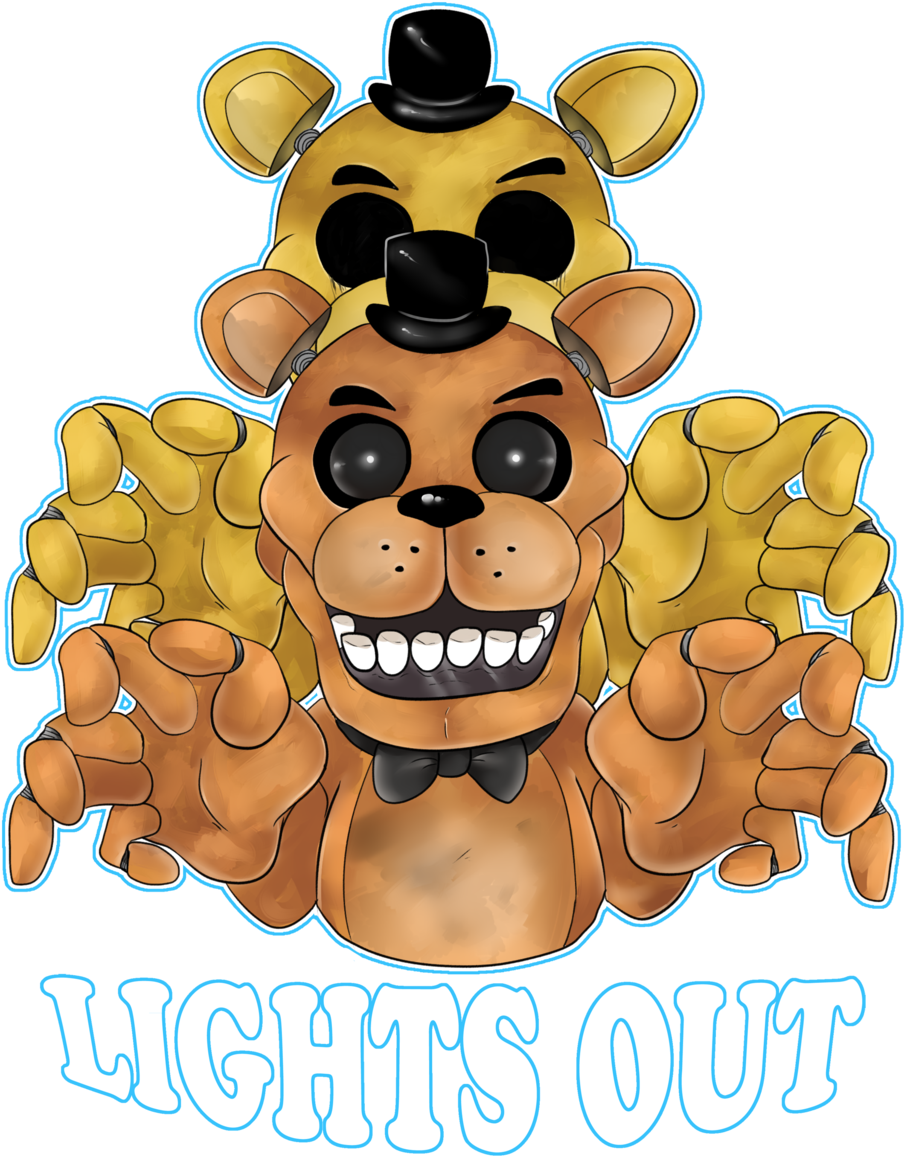 Five Nights At Freddy's 2 Five Nights At Freddy's 3 - T-shirt (1024x1249)