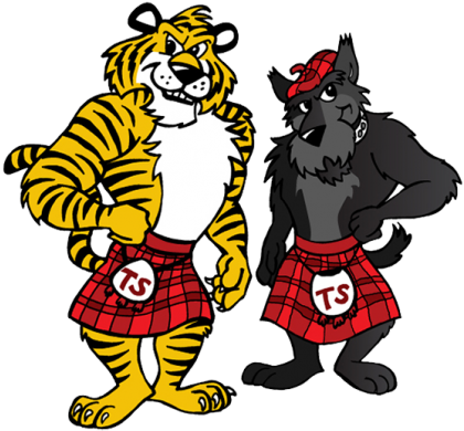 Tigerscots Mascots - Athena Weston School District (434x412)