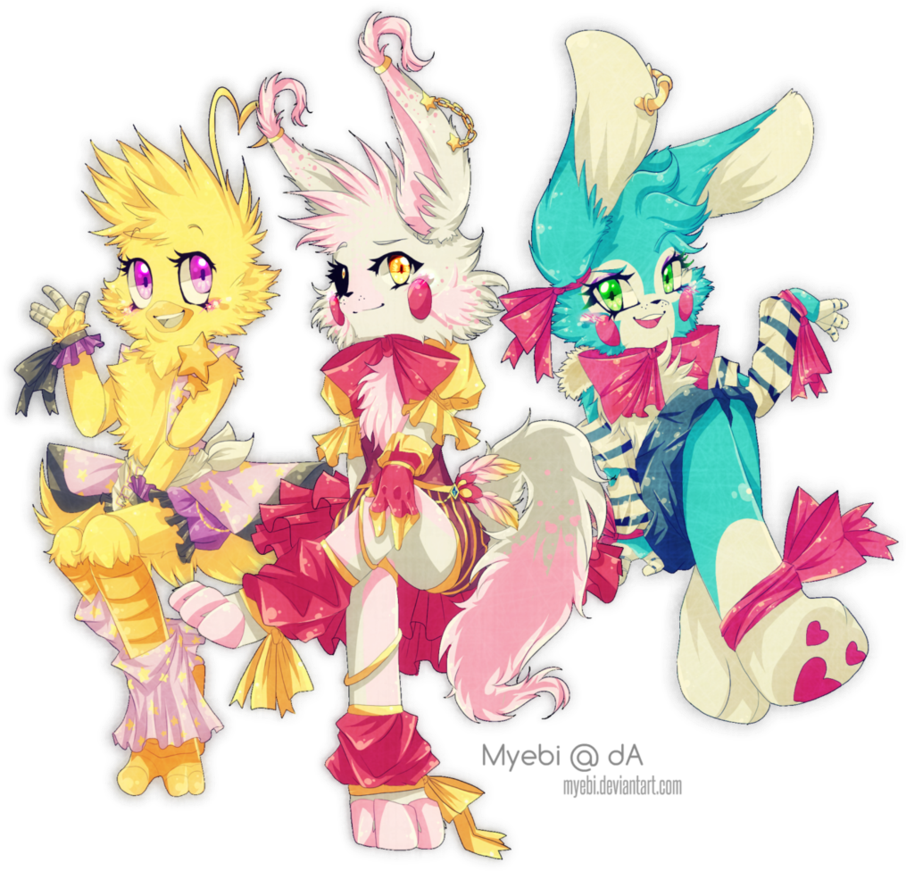 Five Nights At Freddy's 2 Fancy Queens - Fnaf Myebi (914x874)