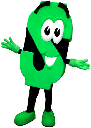 This Is The Dollar Mascot We Made For Pinellas Credit - Mascot (300x422)