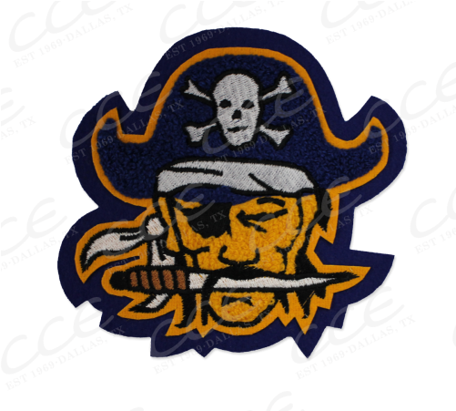 Priddy Hs Pirate Sleeve Mascot - Collinsville High School (500x500)