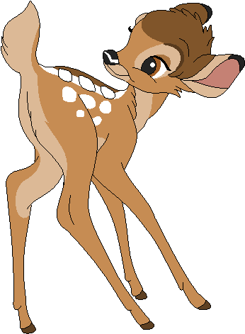 See Here Free Clip Art Deer Silhouette - Deers Png Gifs (379x528)