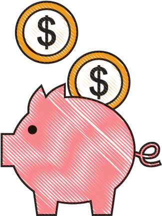 Piggy Savings Isolated Icon - Saving (550x550)