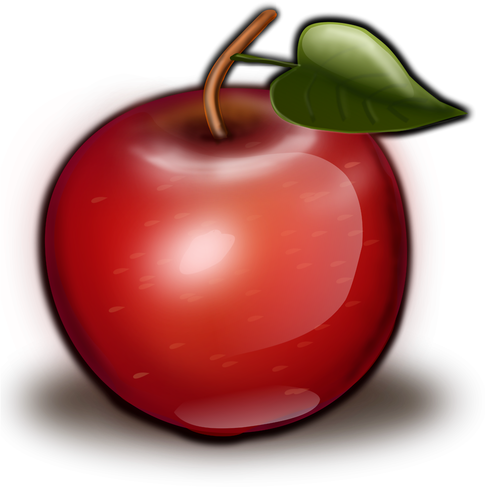 How To Set Use Red Apple Ii Svg Vector - Red Apple (958x991)