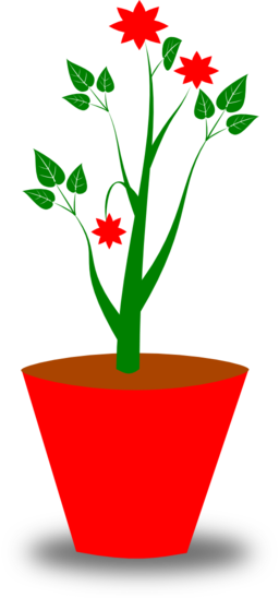 Flower Pot - Sometimes I Wet My Plants Sticker (256x548)