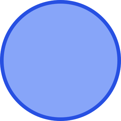 Blue Solid Circle - Yamaha Vector (400x400)