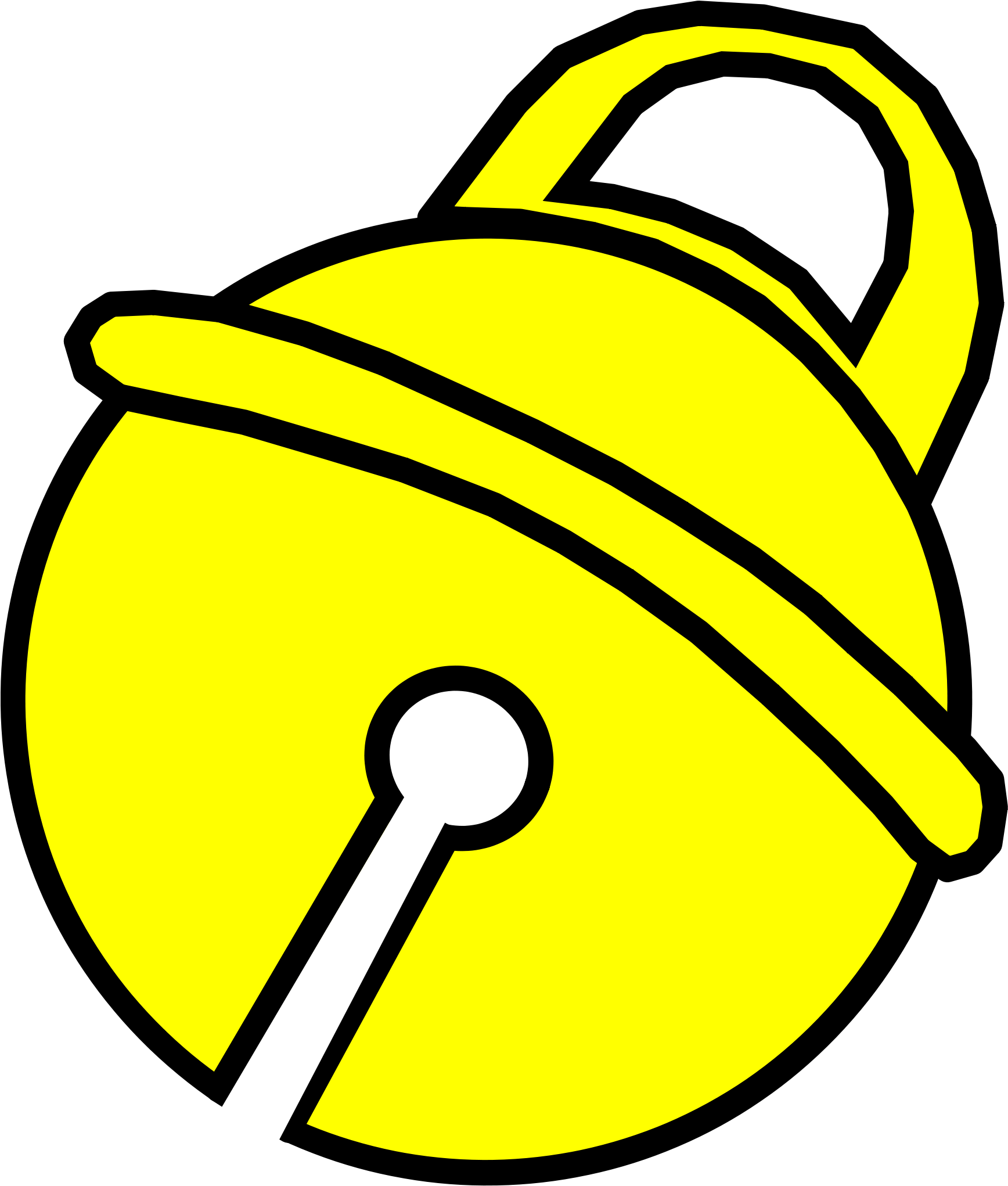 Cat Bell Vector Free (2000x2391)