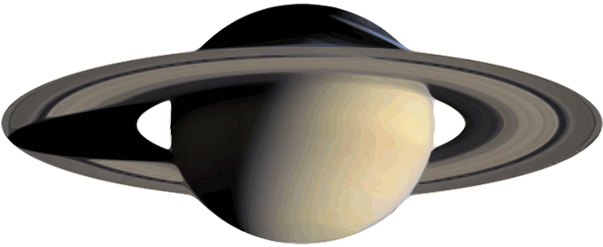 Saturn Solar System Planet Astronomy Cosmi - Saturn In White Background (680x340)
