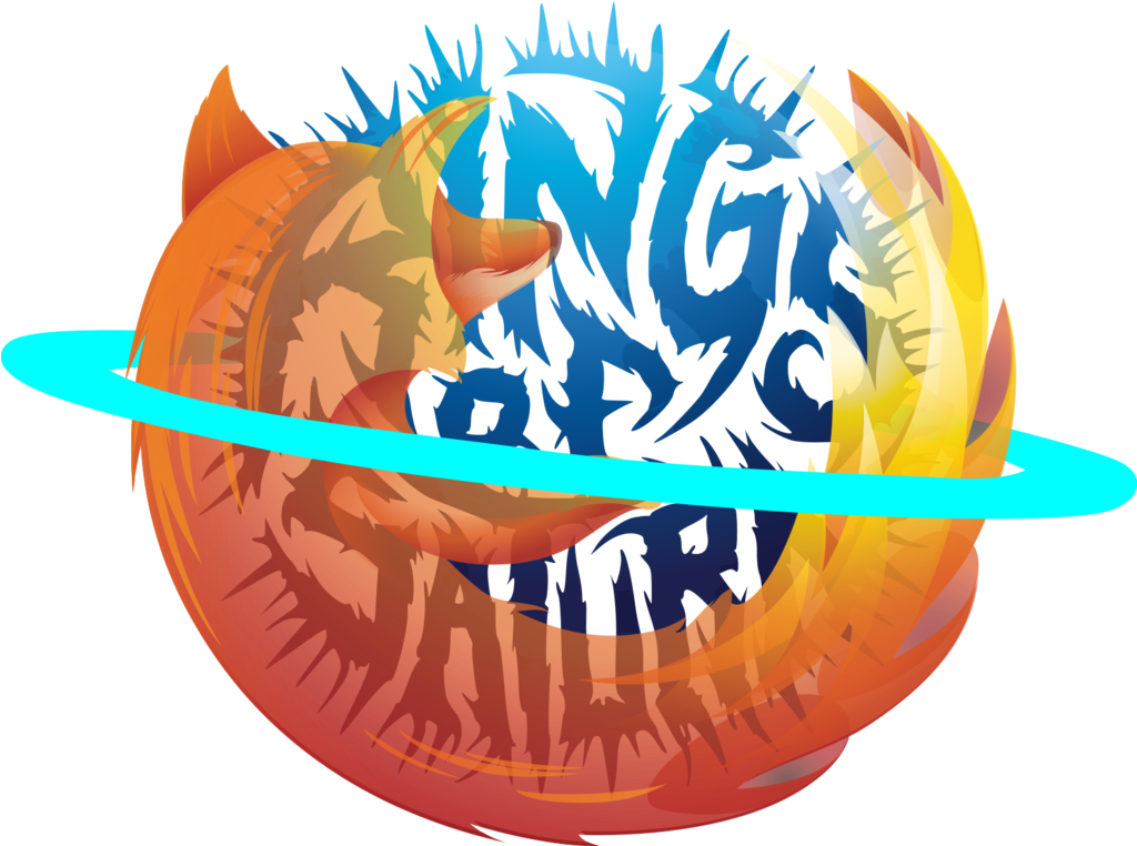 Rings Of Saturn Firefox Logo By Pouar - Rings Of Saturn Logo (1023x781)