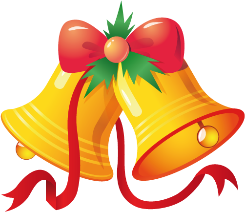 Free To Use & Public Domain Christmas Bells Clip Art - Christmas Bells Round Ornament (600x600)