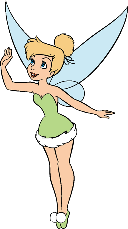 Tinker Bell Raising A Hand - Tinkerbell Clipart (450x794)