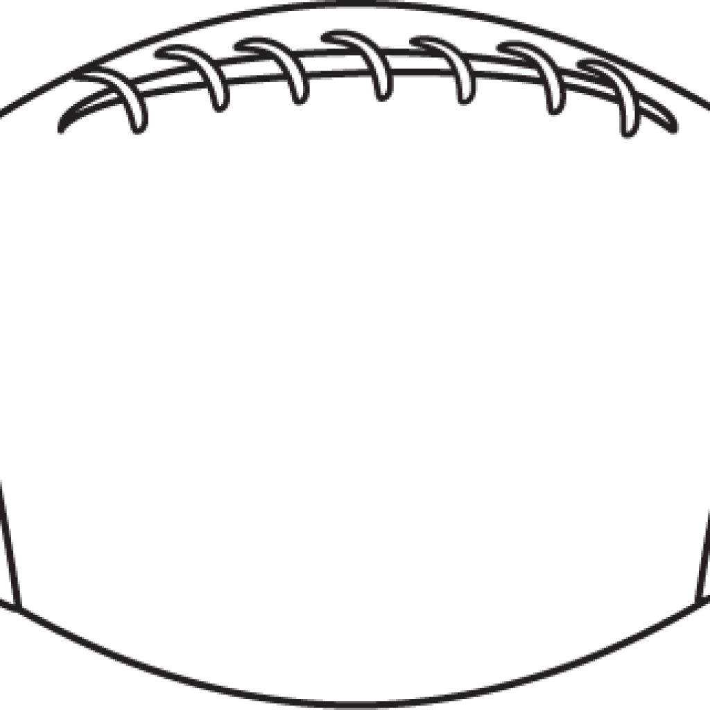 Football Clipart Black And White Black And White Football - Clip Art (1024x1024)