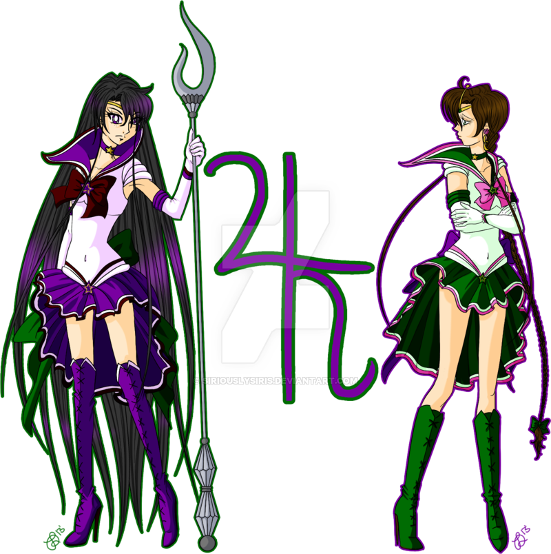 Saturn And Jupiter By Siriouslysiris - Sailor Saturn And Sailor Jupiter (800x804)