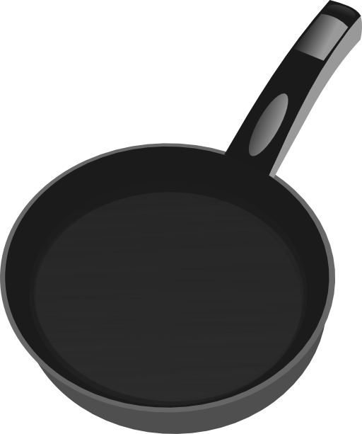 Frying Pan Clipart Outline - Pan Jpg (512x613)