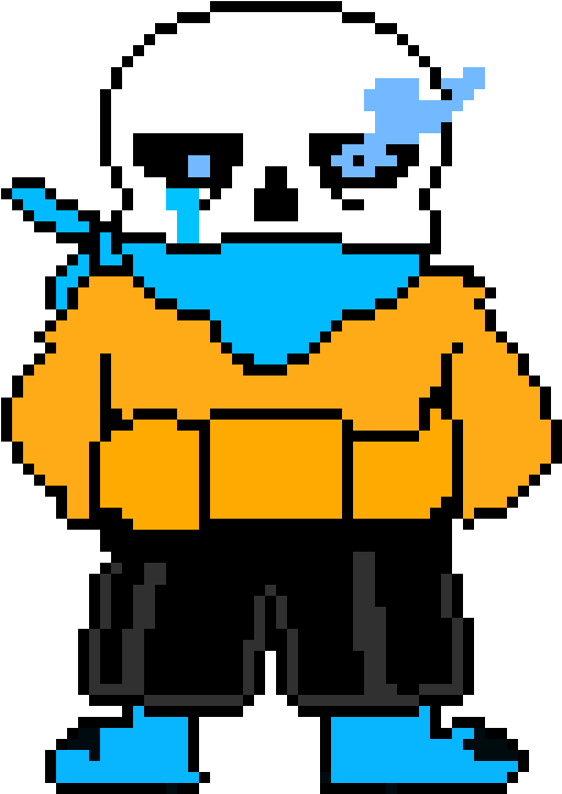 Phase 1 Disbelief Sans - Pixel Art Circle (530x750)