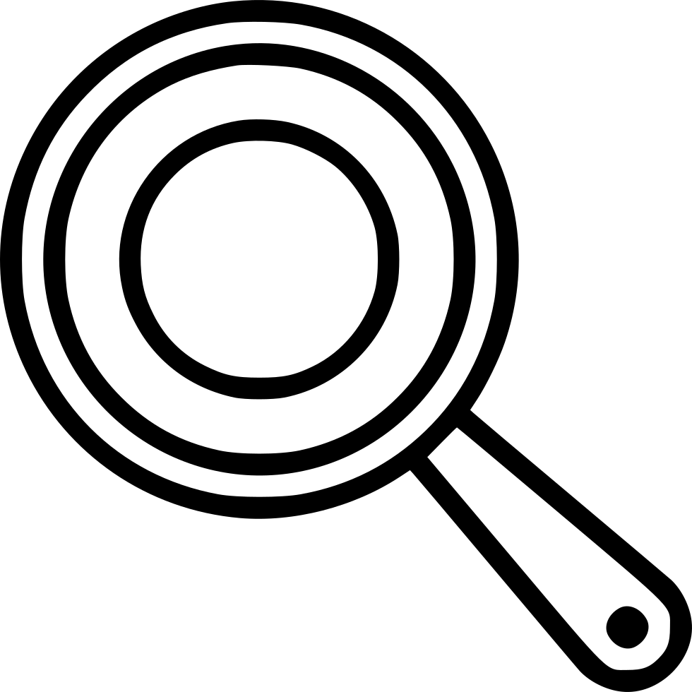 28 Collection Of Pan Drawing Png - Magnifier Icon White Svg (980x980)