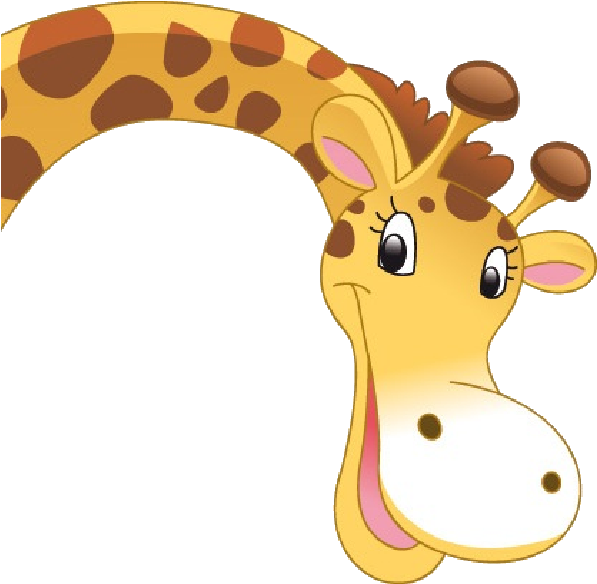 Cute Giraffe With A Funny Face - Giraffe Clipart (600x600)
