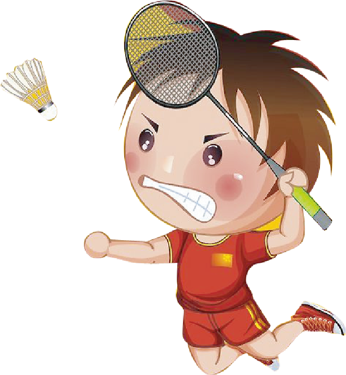 Badminton Shuttlecock Vecteur - 雞 羽毛球 運動 卡通 (677x732)