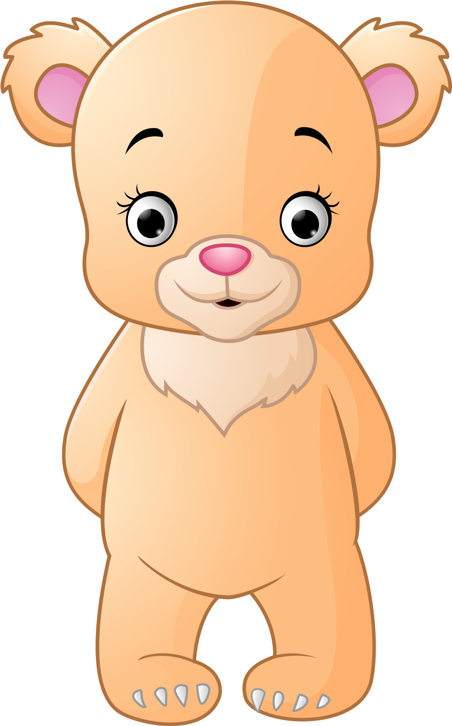Teddy Bear Cuteness Stock Photography - Oso Animado De Pie (1067x1573)
