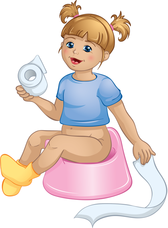Personnages, Illustration, Individu, Personne, Gens - Girl Going Potty Clipart (589x800)