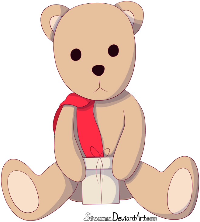 Christmas Teddy Bear Cheer By Stacona - Teddy Bear (658x731)