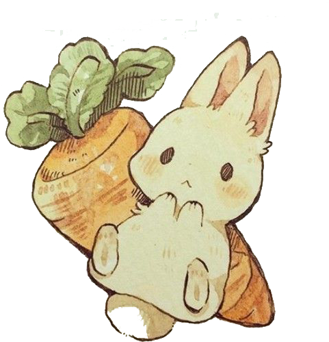 Drawing Watercolor Painting Anime Rabbit Chibi - Kawaii Bunny Drawing (513x533)