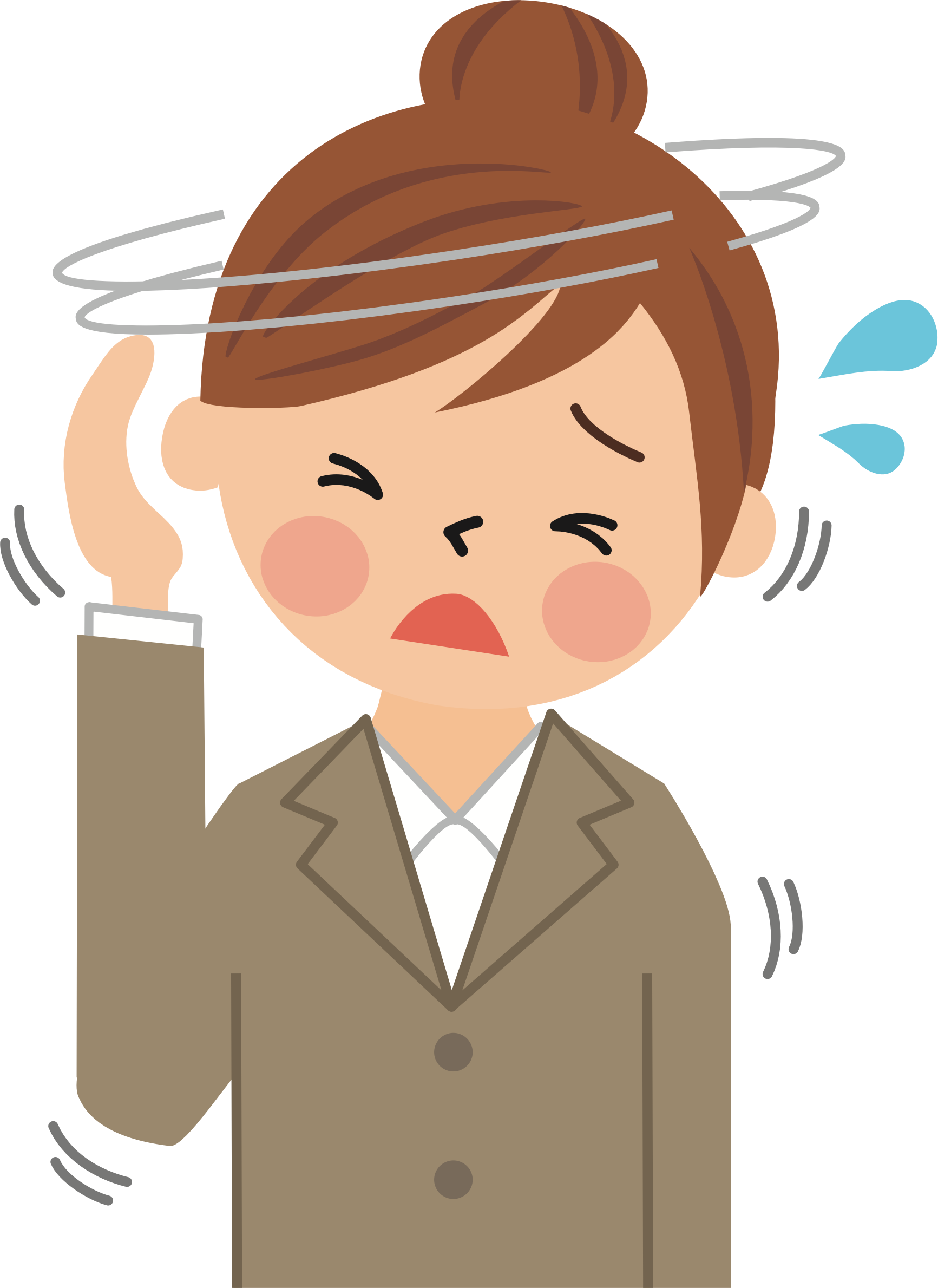 Headache Cliparts Transparent - Headache Clip Art (1733x2379)