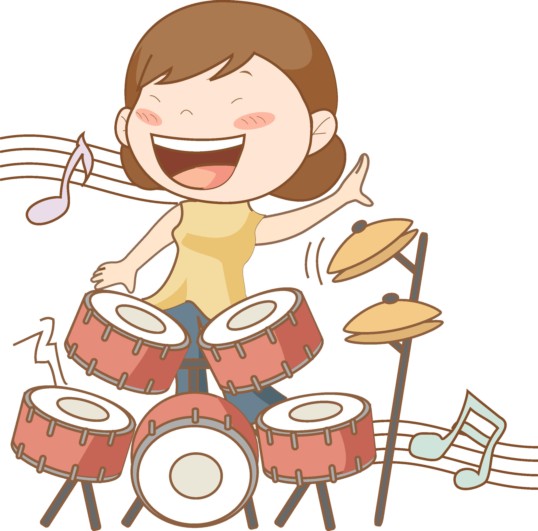 Drums Singer Clip Art - Singer (1882x1856)