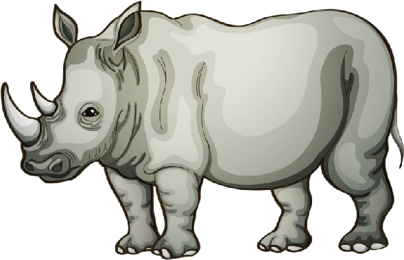 Rhino Clipart - Rhino Clipart (600x400)