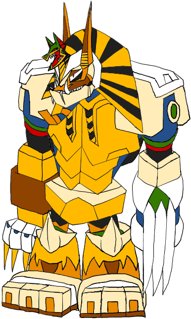 Pharaoh Sabresphinx Color By Greasy-lucarioyun - Pharaoh (400x650)
