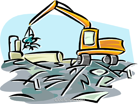 Scrap Metal Processing Royalty Free Vector Clip Art - Scrap Metal Vector (480x357)