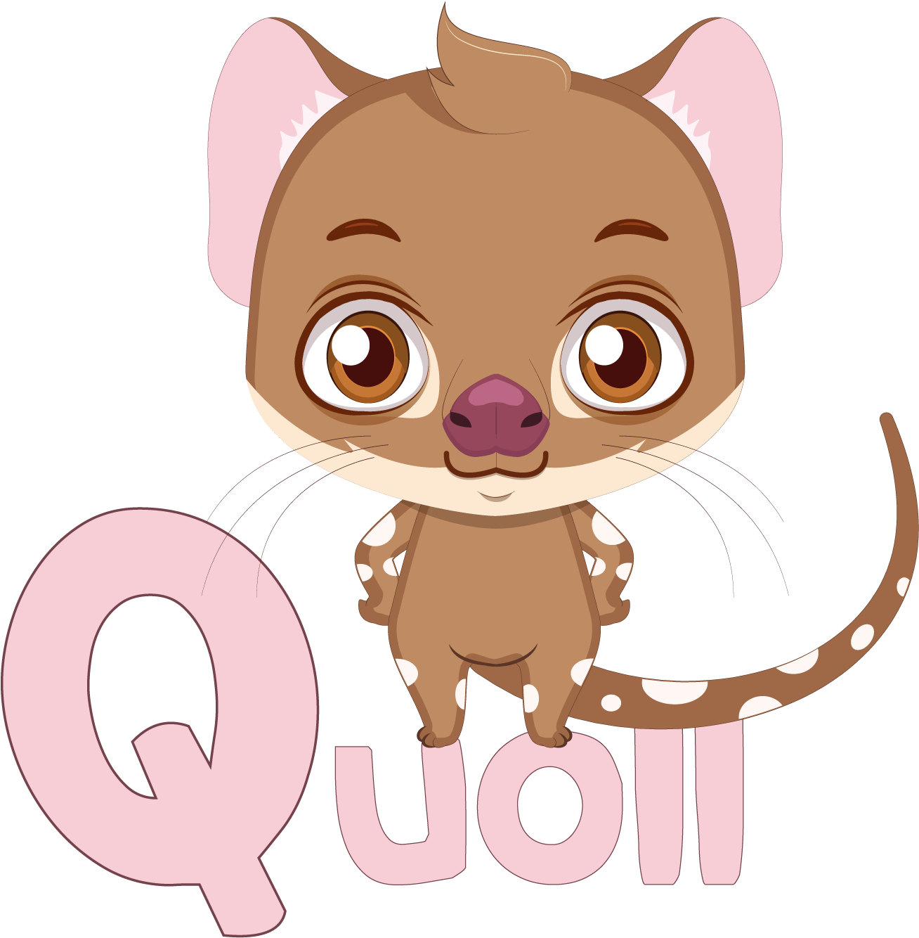 Whiskers Eastern Quoll Stock Illustration Illustration - Cartoon Quoll (1500x1500)