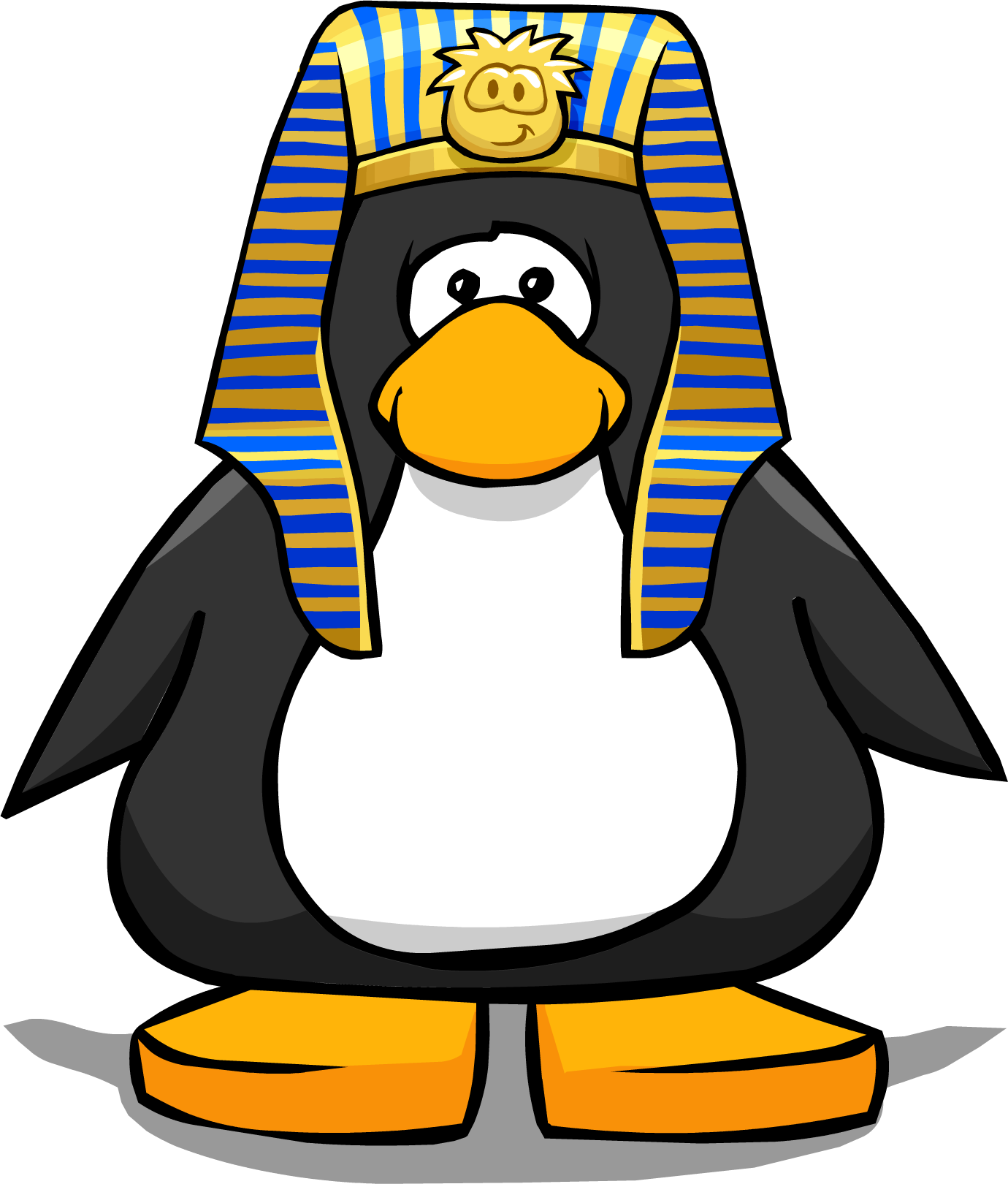 Pharaoh Headdress From A Player Card - Club Penguin Tour Guide Hat (1380x1620)