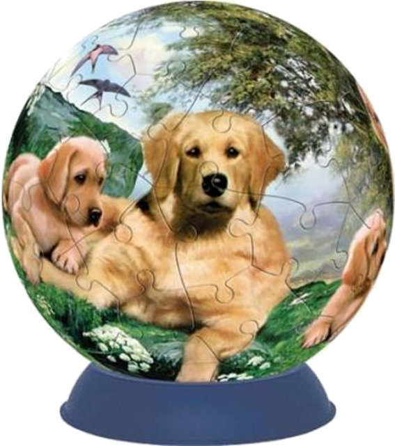 Golden Summer Days - Getting Fit Unicorn Golden Summer Days Puzzle Ball (640x640)